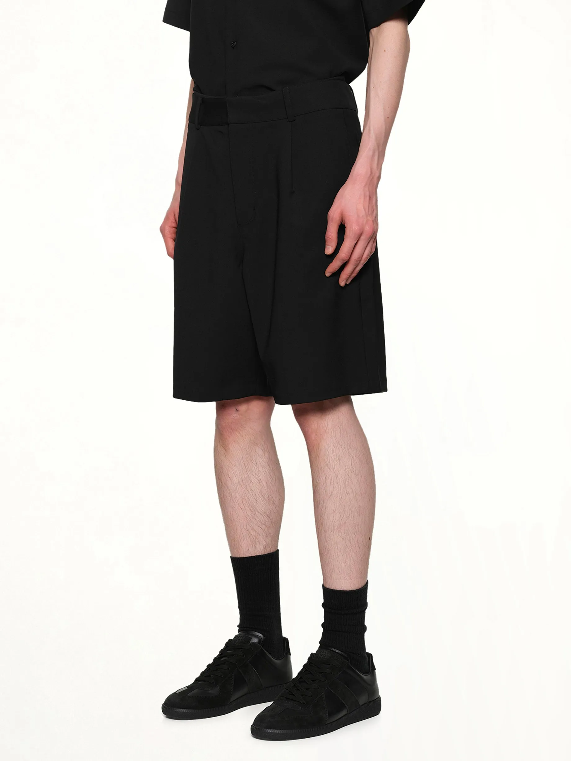 Tailored Shorts in Black sold by MARAIS product image thumbnail 3