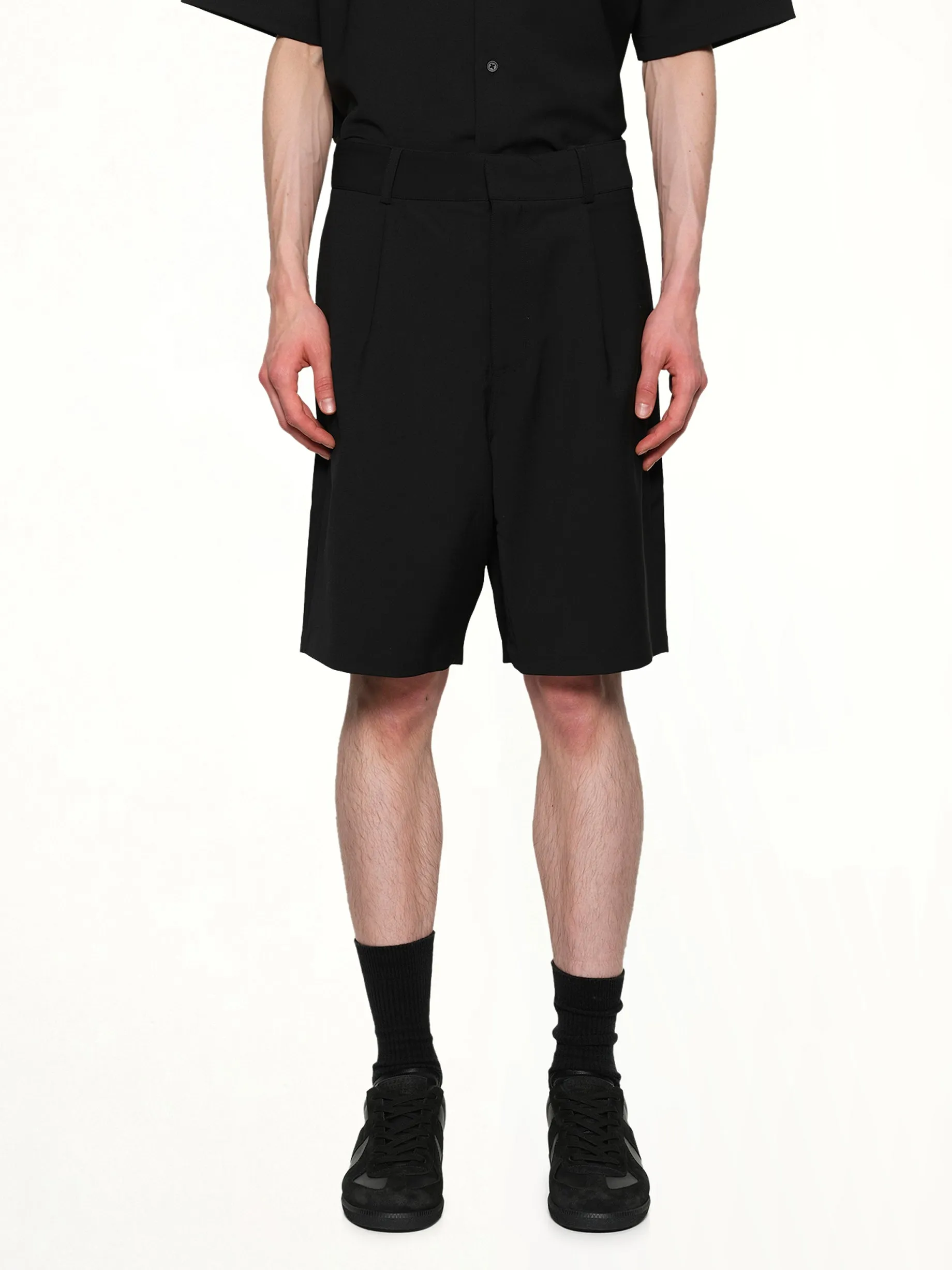 Tailored Shorts in Black sold by MARAIS