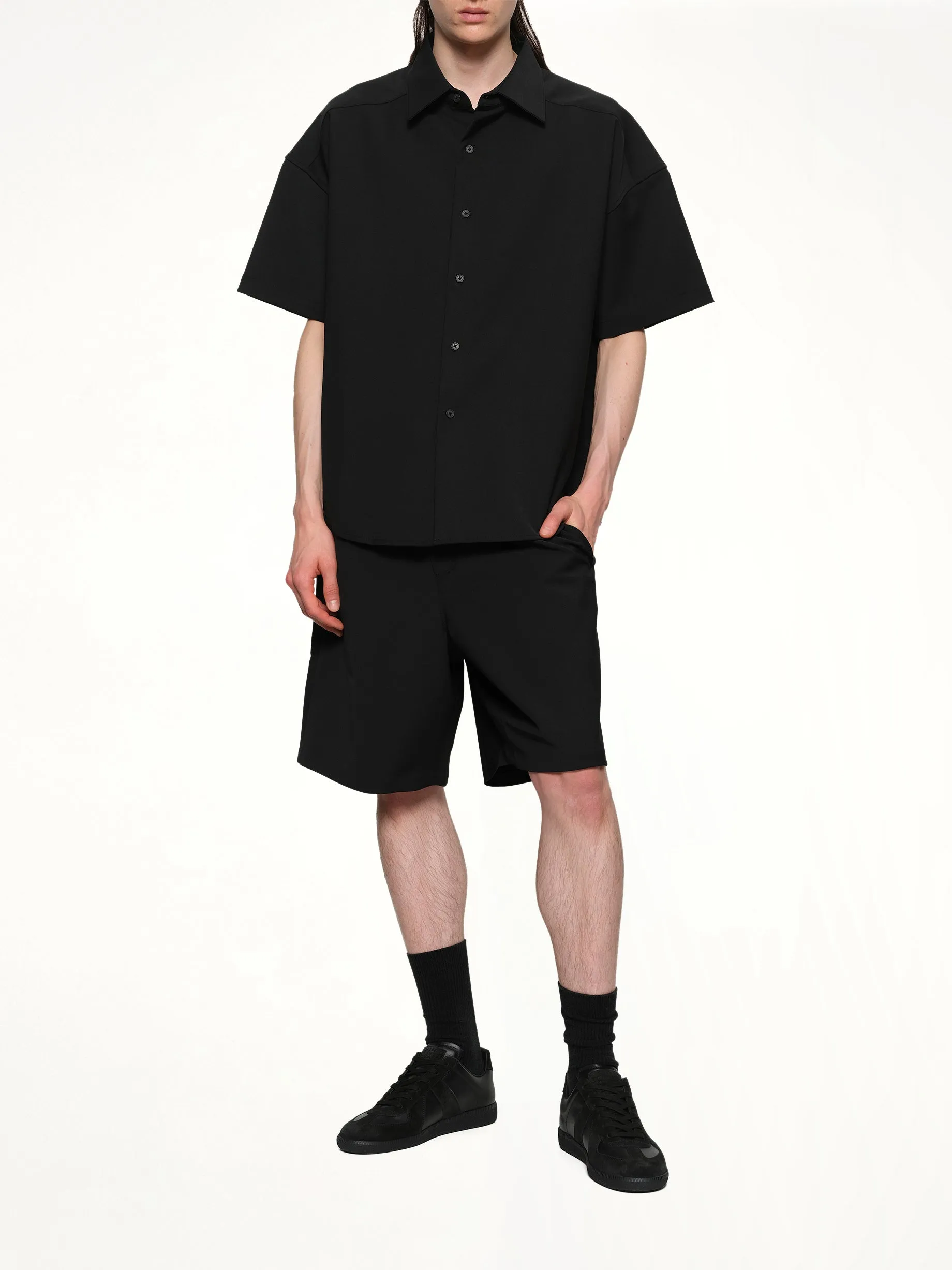 Tailored Shorts in Black sold by MARAIS product image thumbnail 4