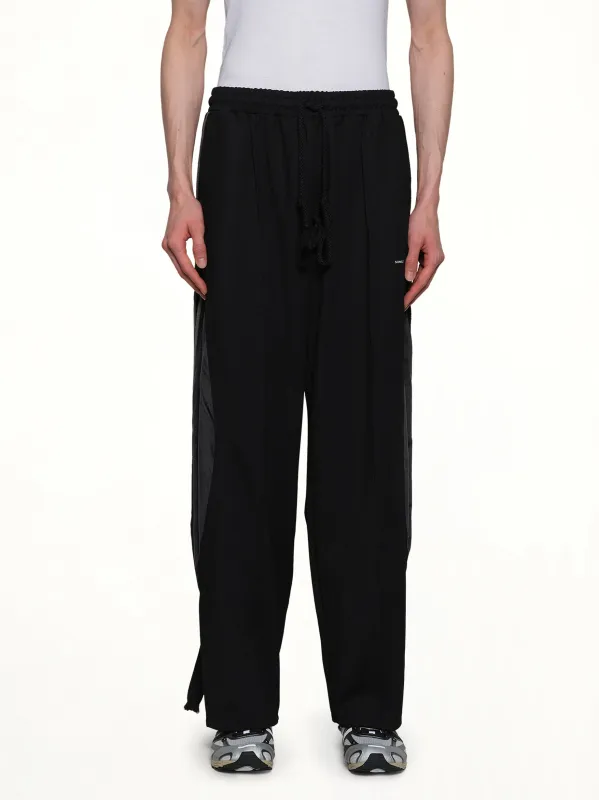 3 Stripe Track Pants in Black sold by MARAIS
