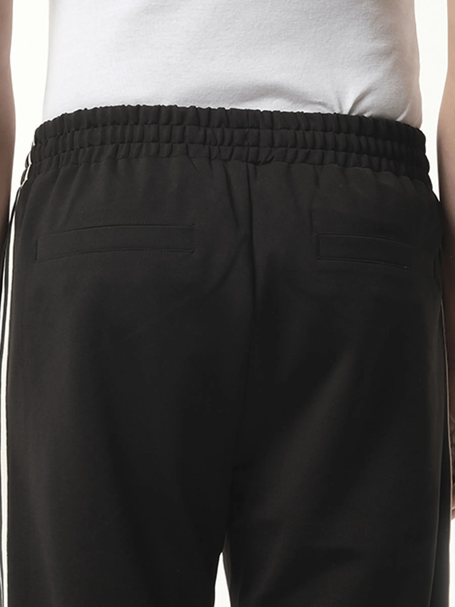 Tailored Track Pant in Jet Black sold by MARAIS product image thumbnail 4