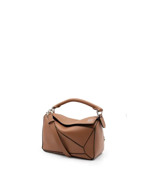 Small Puzzle Bag in Classic Calfskin in Tan sold by MARAIS