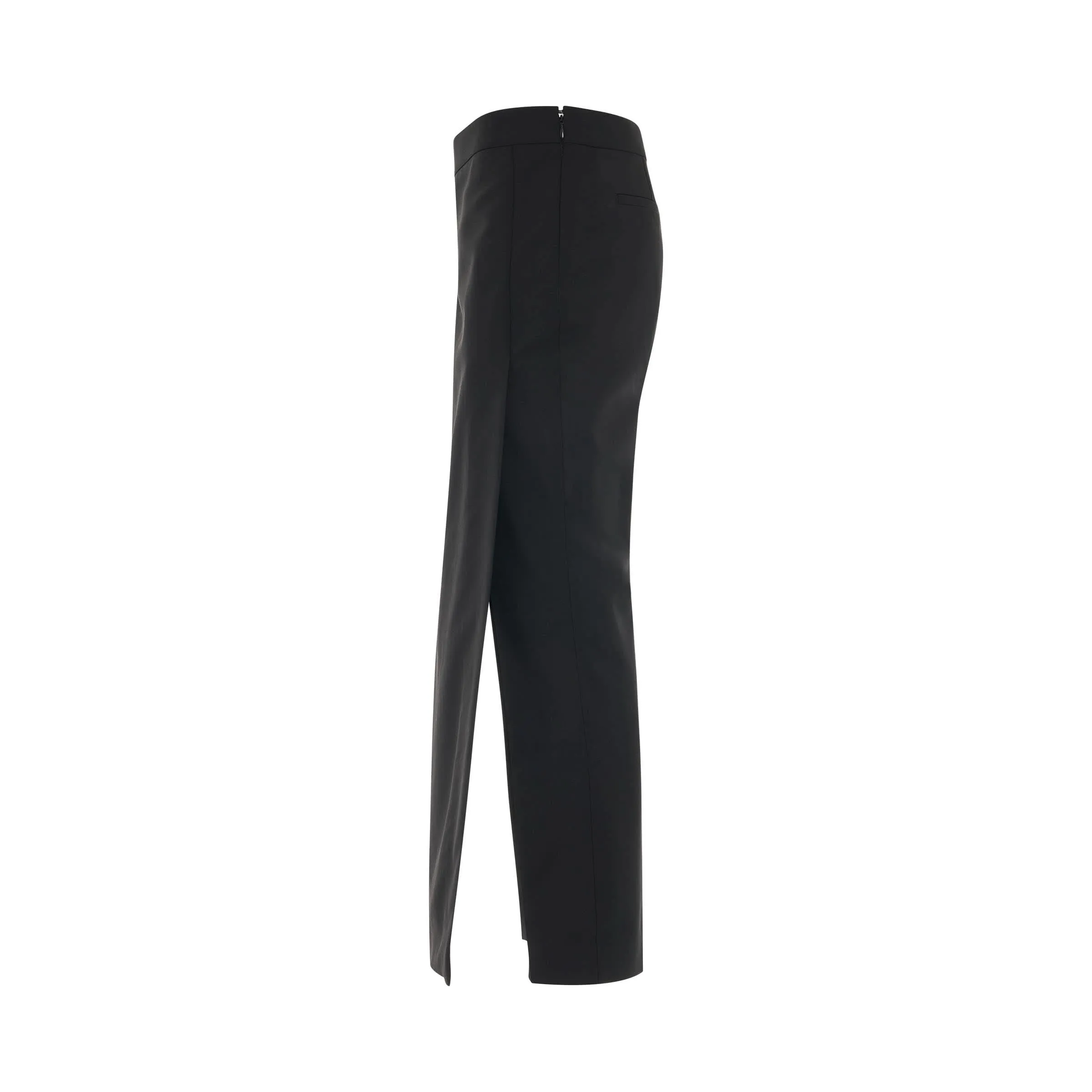 Slim Trousers with Long Apron in Black sold by MARAIS product image thumbnail 3