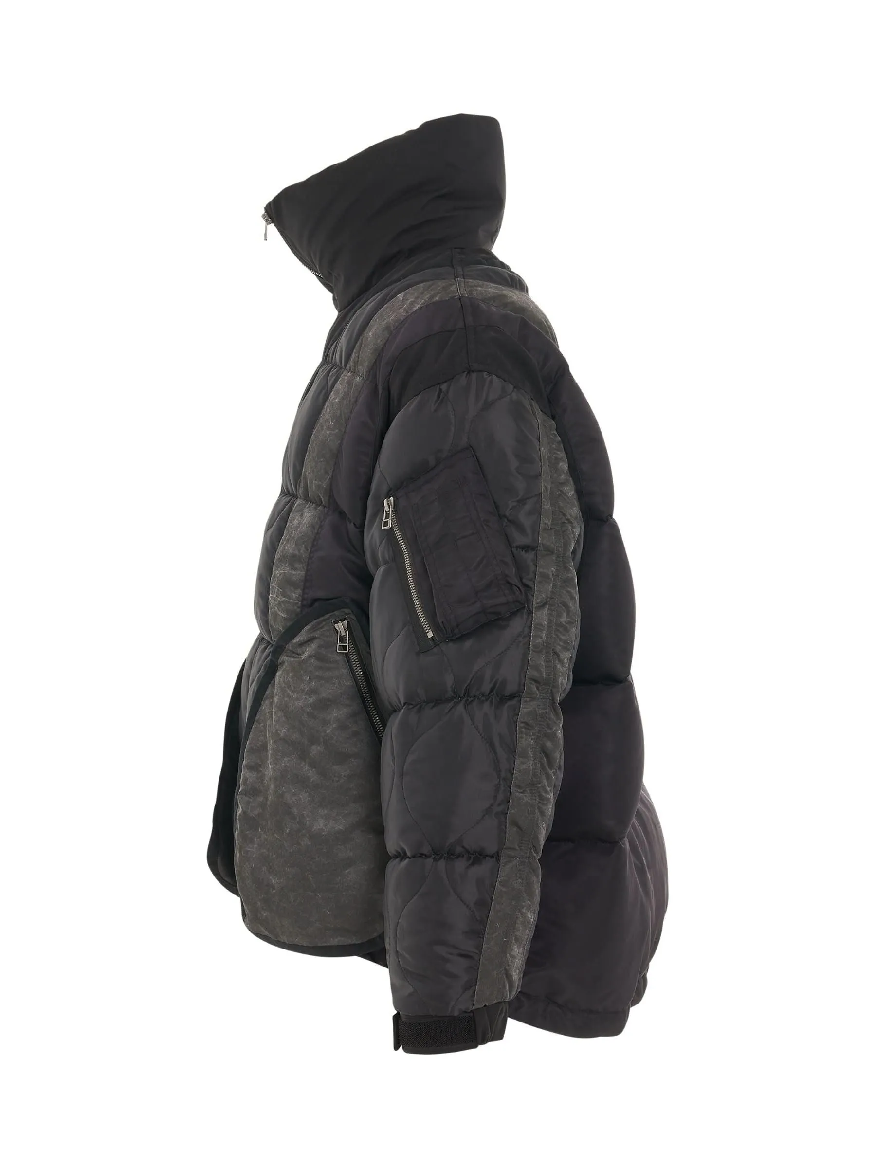 Quilted Down Jacket in Black sold by MARAIS product image thumbnail 3