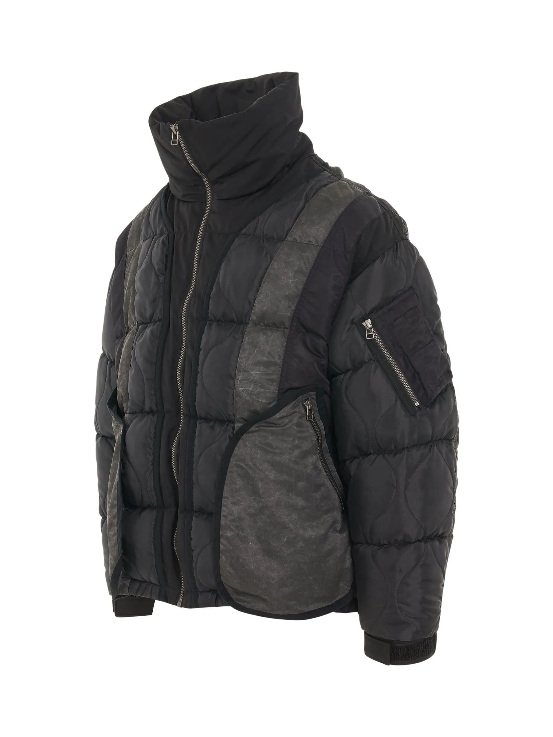 Quilted Down Jacket in Black sold by MARAIS product image thumbnail 2