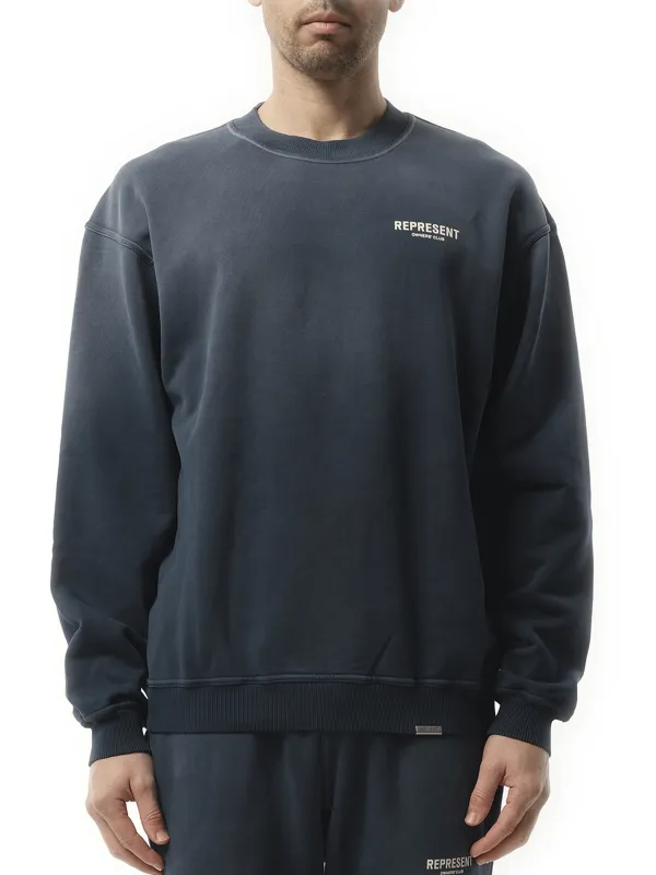 Owners Club Sweatshirt in Midnight Navy sold by MARAIS