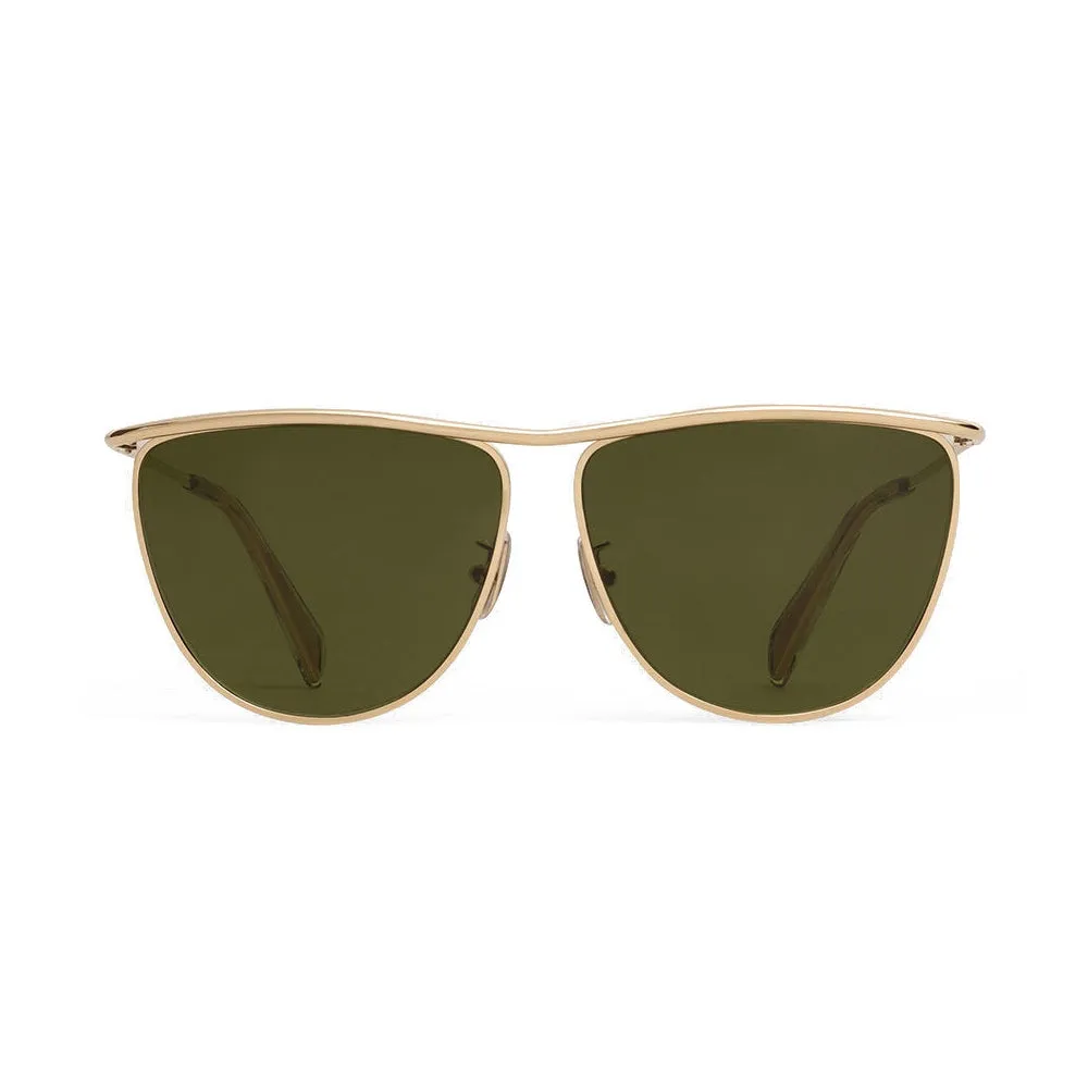 Metal Frame 08 Sun in Gold/Green sold by MARAIS