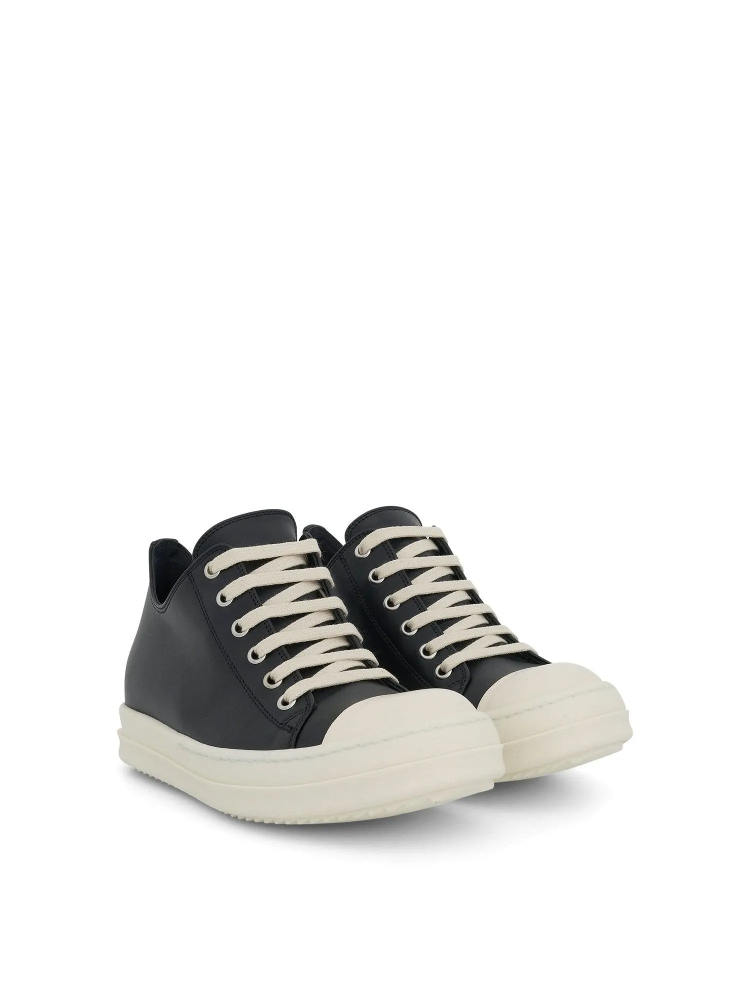 Low Leather Sneaker in Black/Milk sold by MARAIS product image thumbnail 2