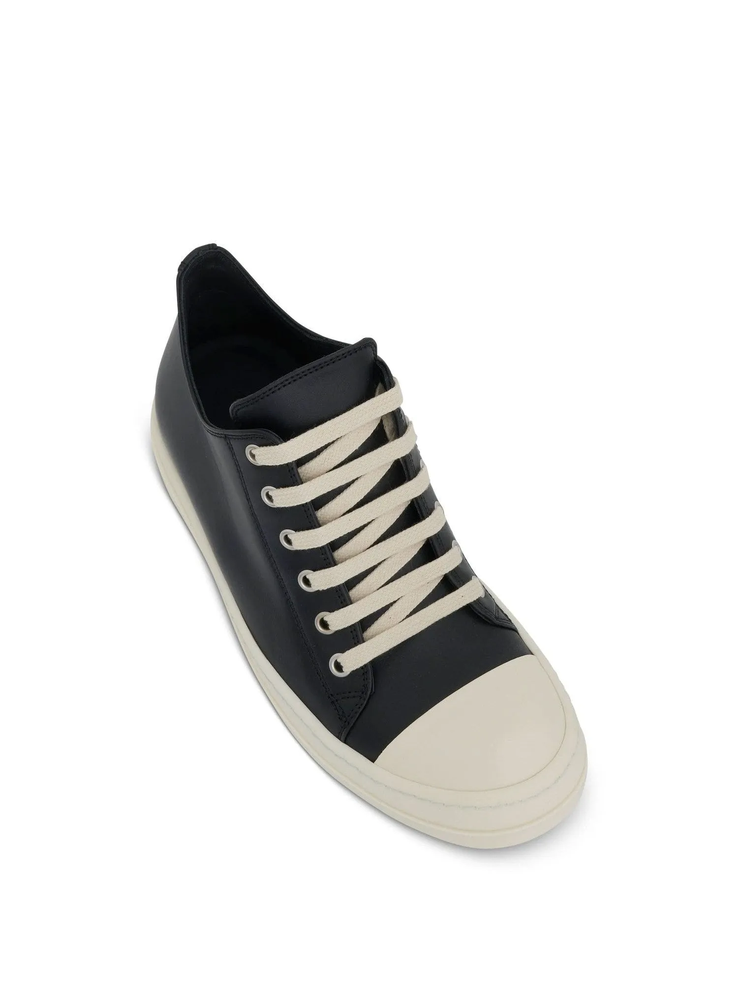 Low Leather Sneaker in Black/Milk sold by MARAIS product image thumbnail 4