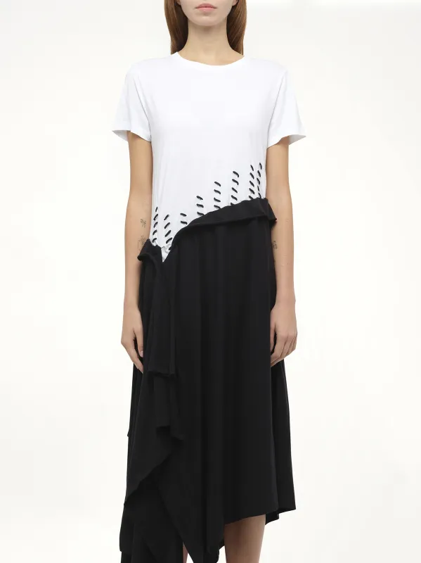 Satin Jersey Dress in Ecru sold by MARAIS