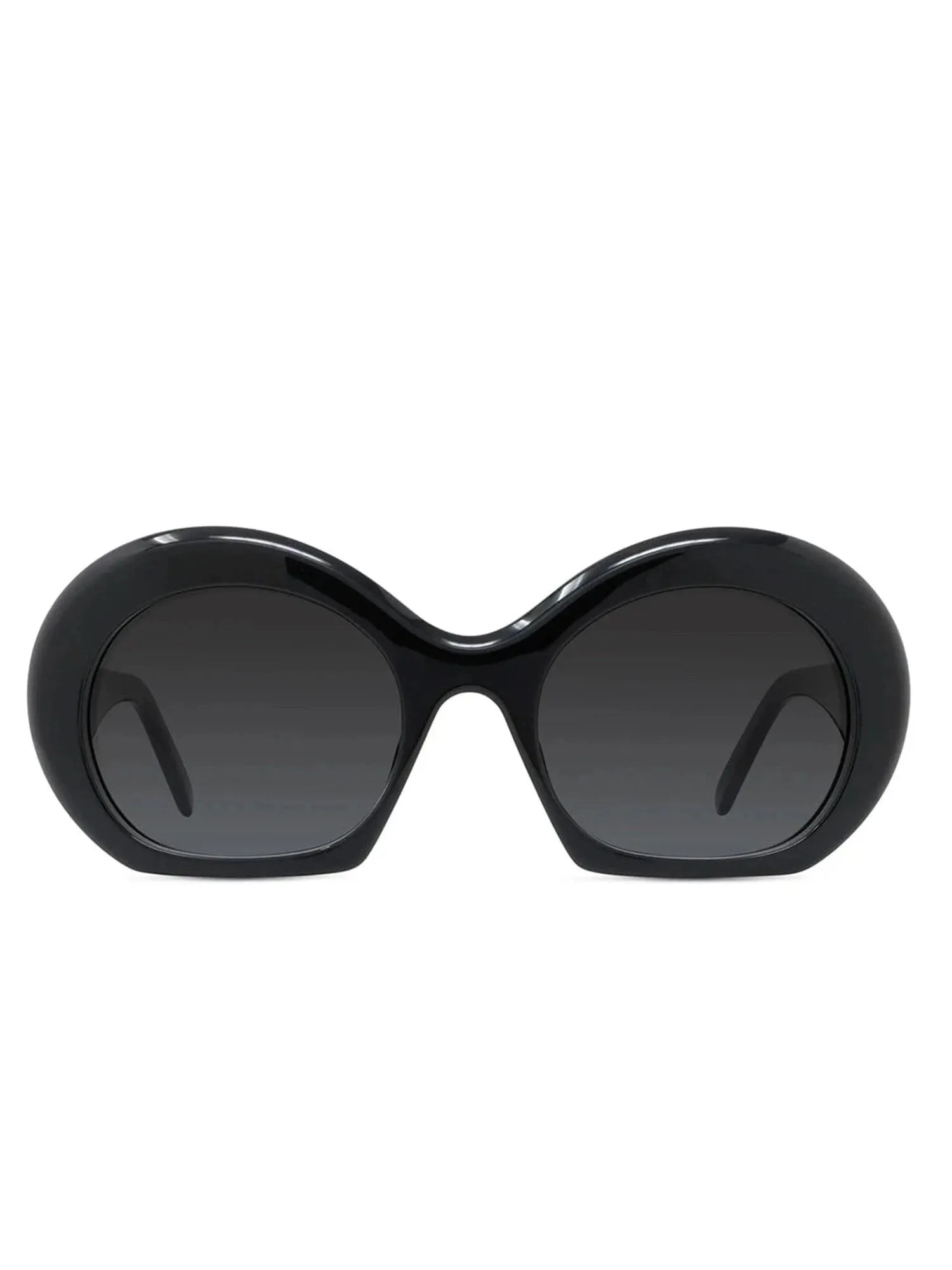 Loewe LW40077I 5401B Oval Acetate Sunglasses in Shiny black sold by MARAIS product image thumbnail 2