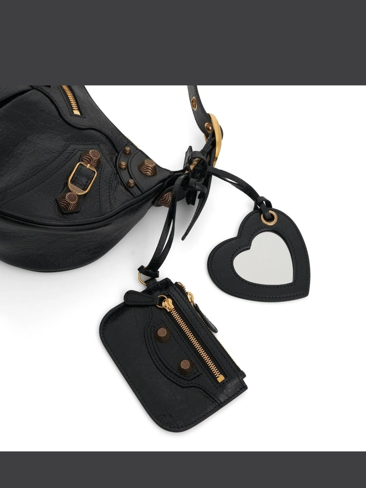 Le Cagole Small Shoulder Bag in Black/Gold sold by MARAIS product image thumbnail 5