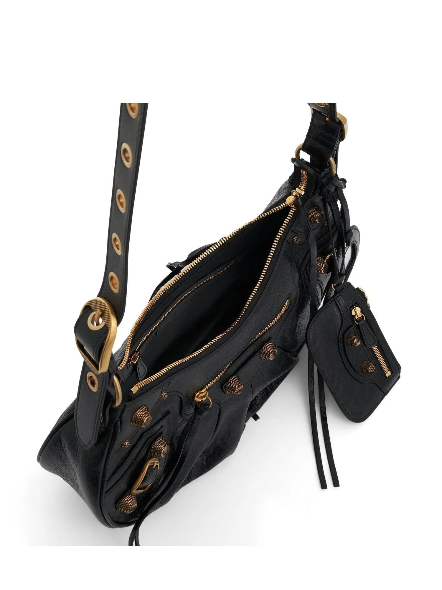 Le Cagole Small Shoulder Bag in Black/Gold sold by MARAIS product image thumbnail 4