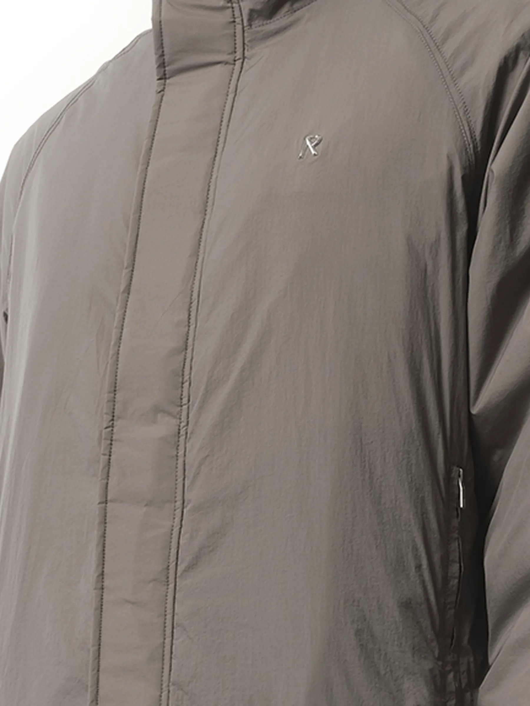 Funnel Neck Jacket in Stone sold by MARAIS product image thumbnail 3