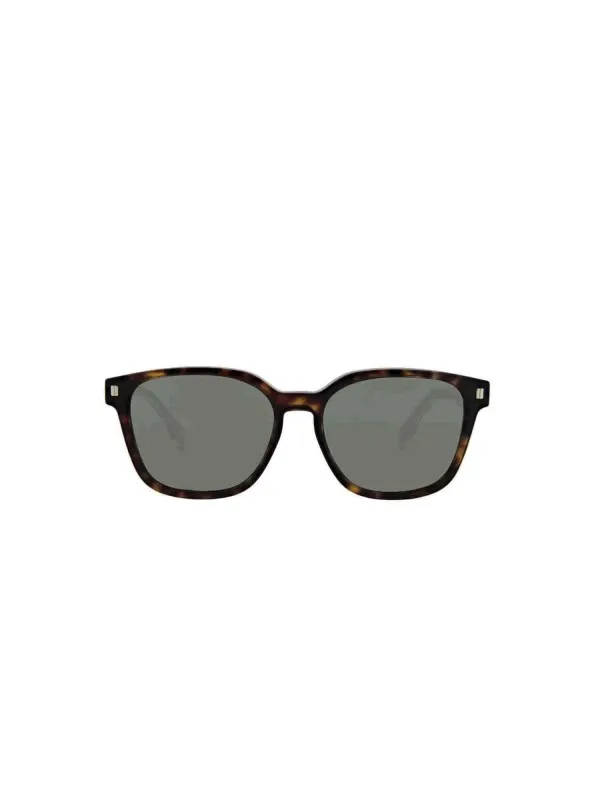 FE40001U Square Sunglasses with Green Lens in Dark Havana sold by MARAIS