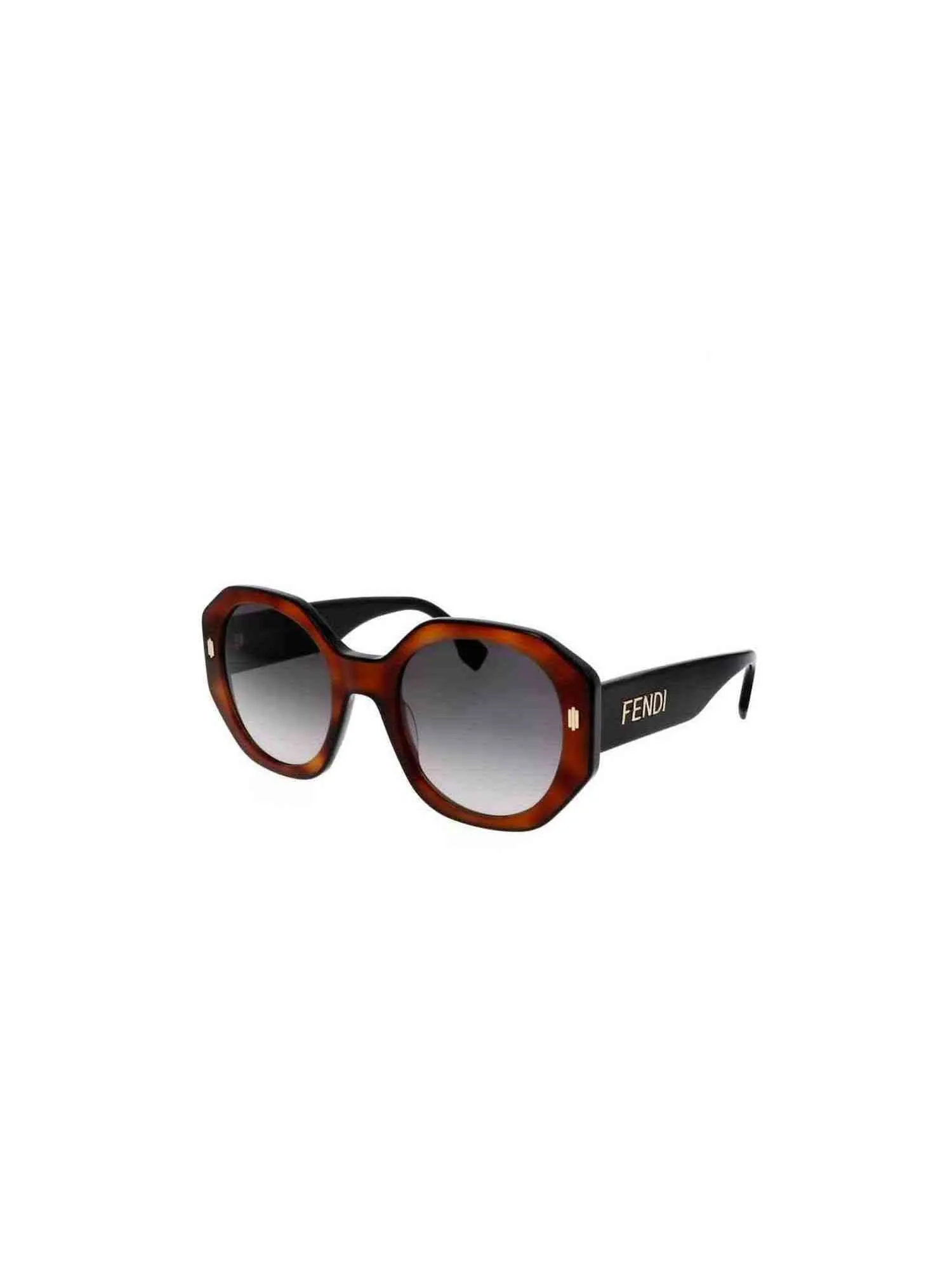 FE40045I Geometric Sunglasses with Gradient Smoke Lens in Blonde Havana sold by MARAIS product image thumbnail 2