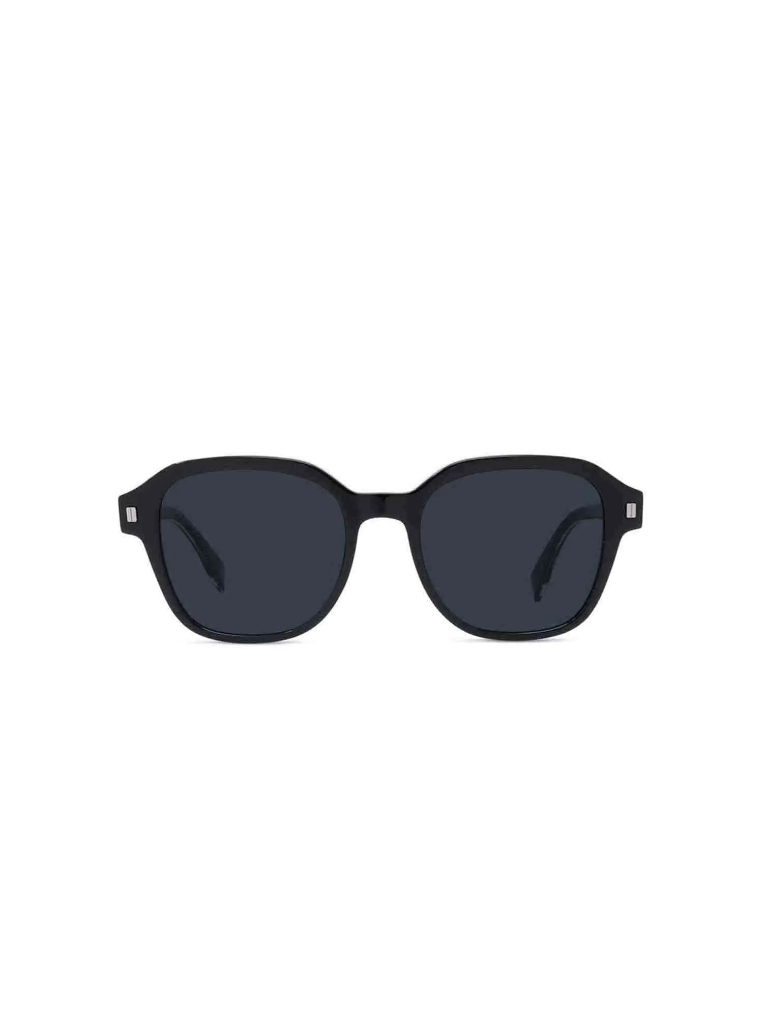 FE40002U Square Sunglasses with Blue Lens in Shiny Black sold by MARAIS