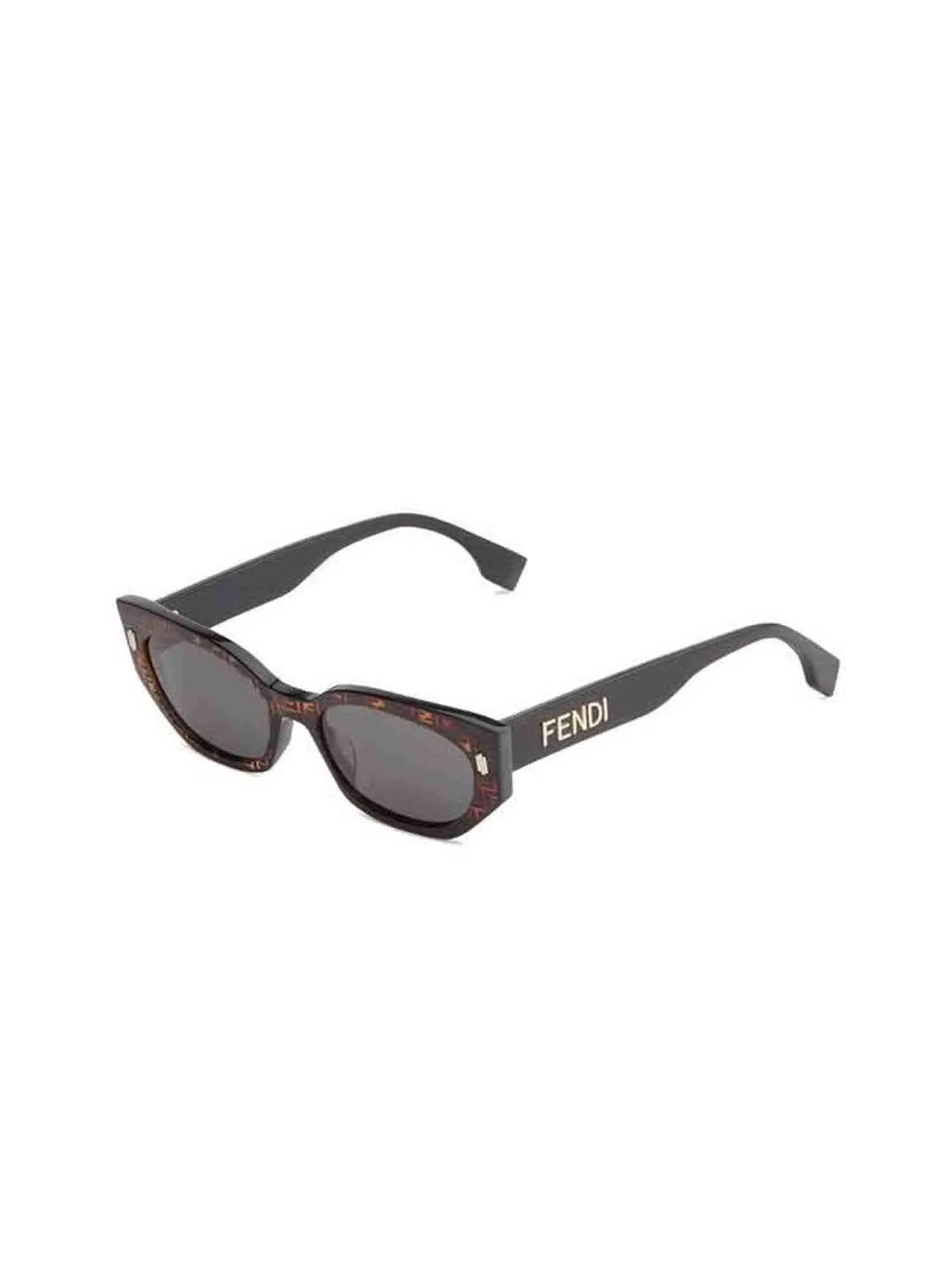 FE40018I Logo Sunglasses with Smoke Lens in Coloured Havana sold by MARAIS product image thumbnail 2