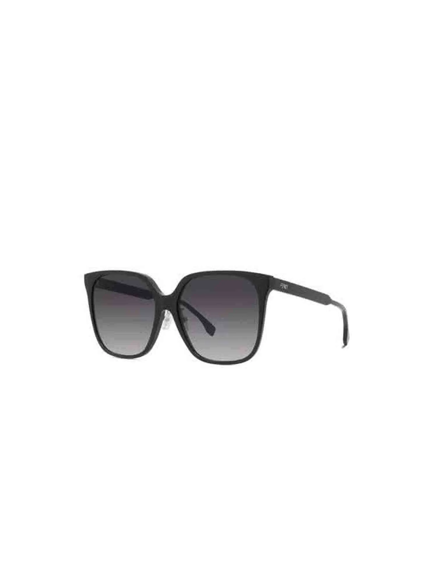 FE40030F Square Sunglasses with Gradient Smoke Lens in Shiny Black sold by MARAIS product image thumbnail 2