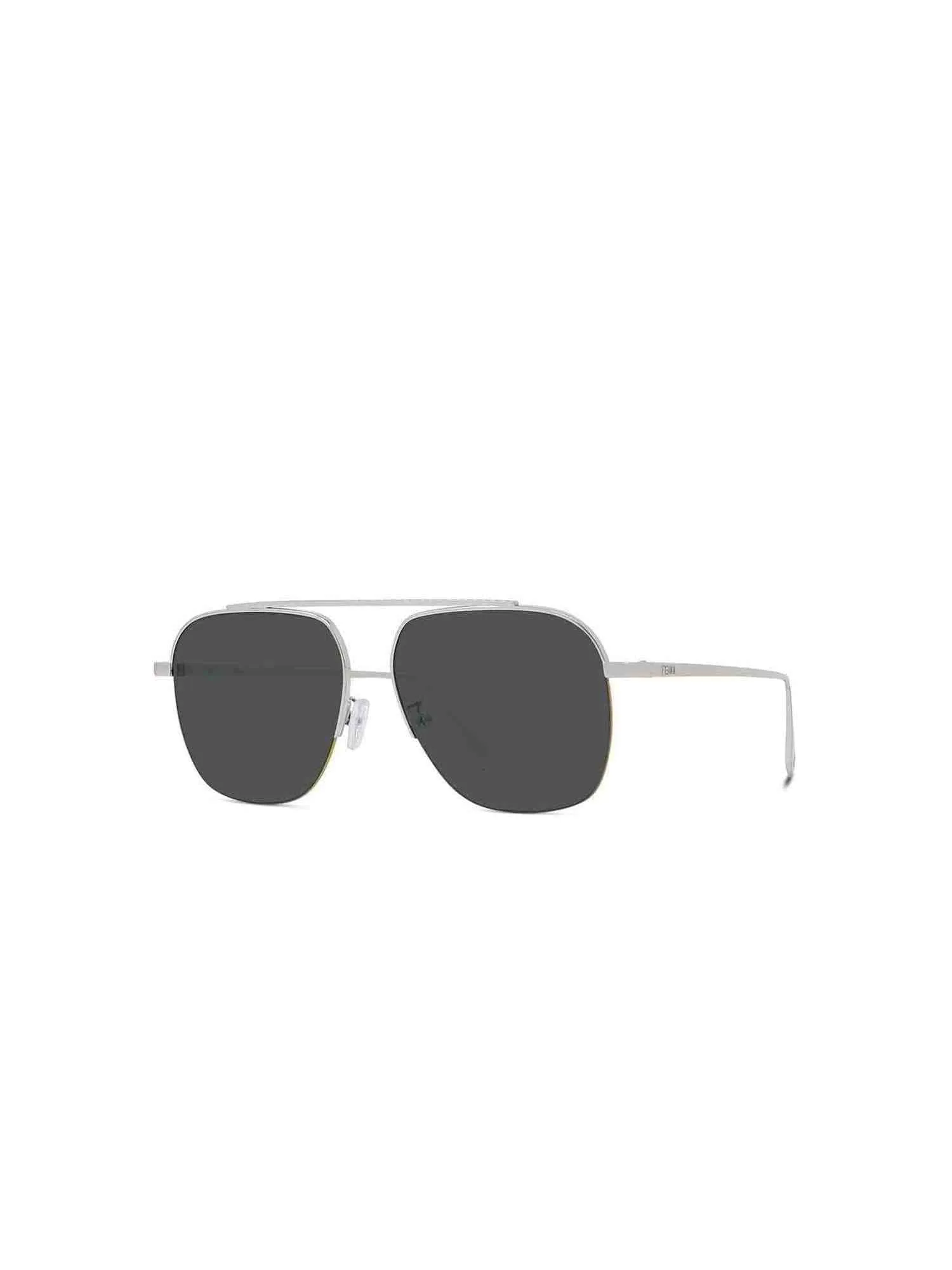 FE40005U Aviator Sunglasses with Smoke Lens in Shiny Palladium sold by MARAIS