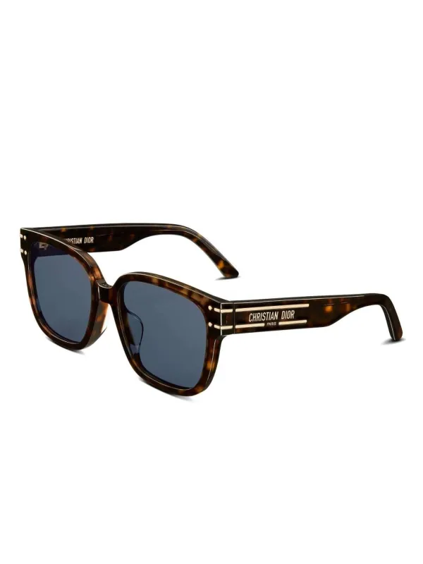 DiorSignature S7F 20B058 Square Sunglasses in Dark Havana sold by MARAIS