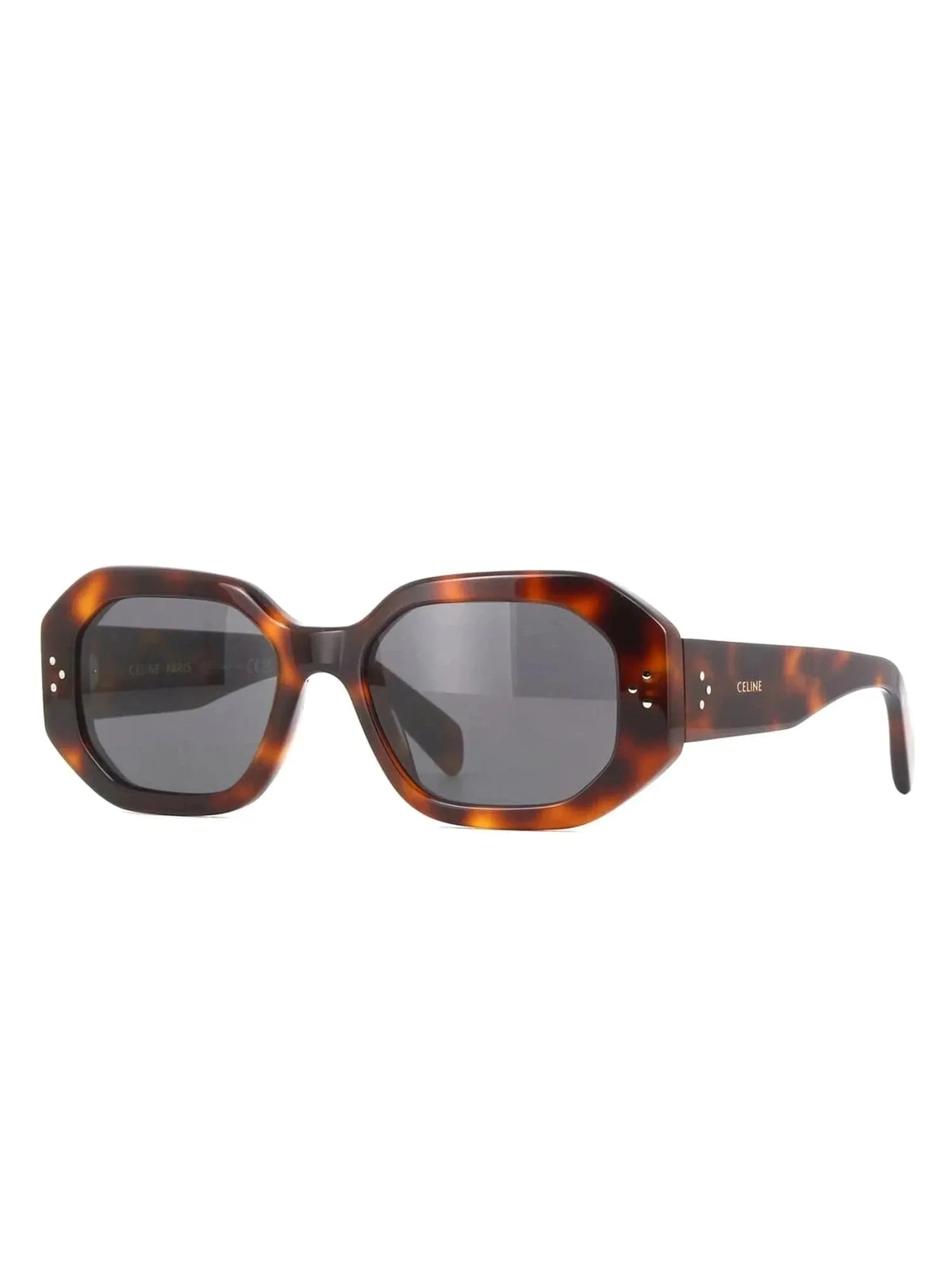 CL40255I Hexagonal Sunglasses in Havana sold by MARAIS product image thumbnail 2