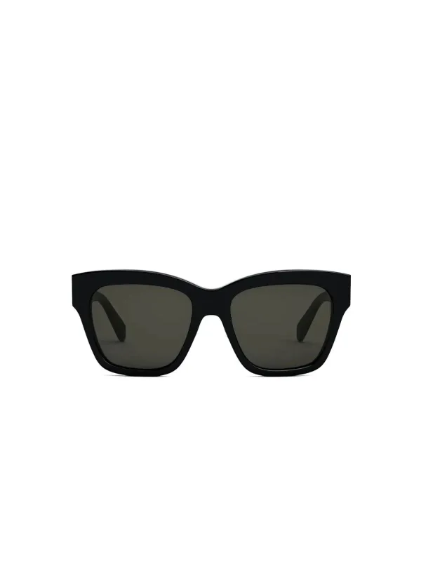 Celine CL40253F 5501F Cat Eye Acetate Sunglasses in Black sold by MARAIS