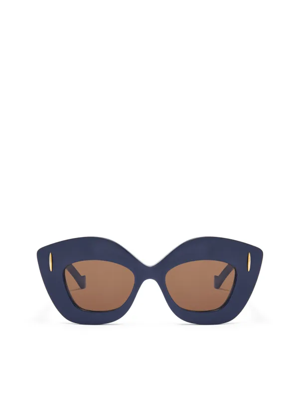 Loewe LW40127F Acetate Sunglasses in Blue sold by MARAIS