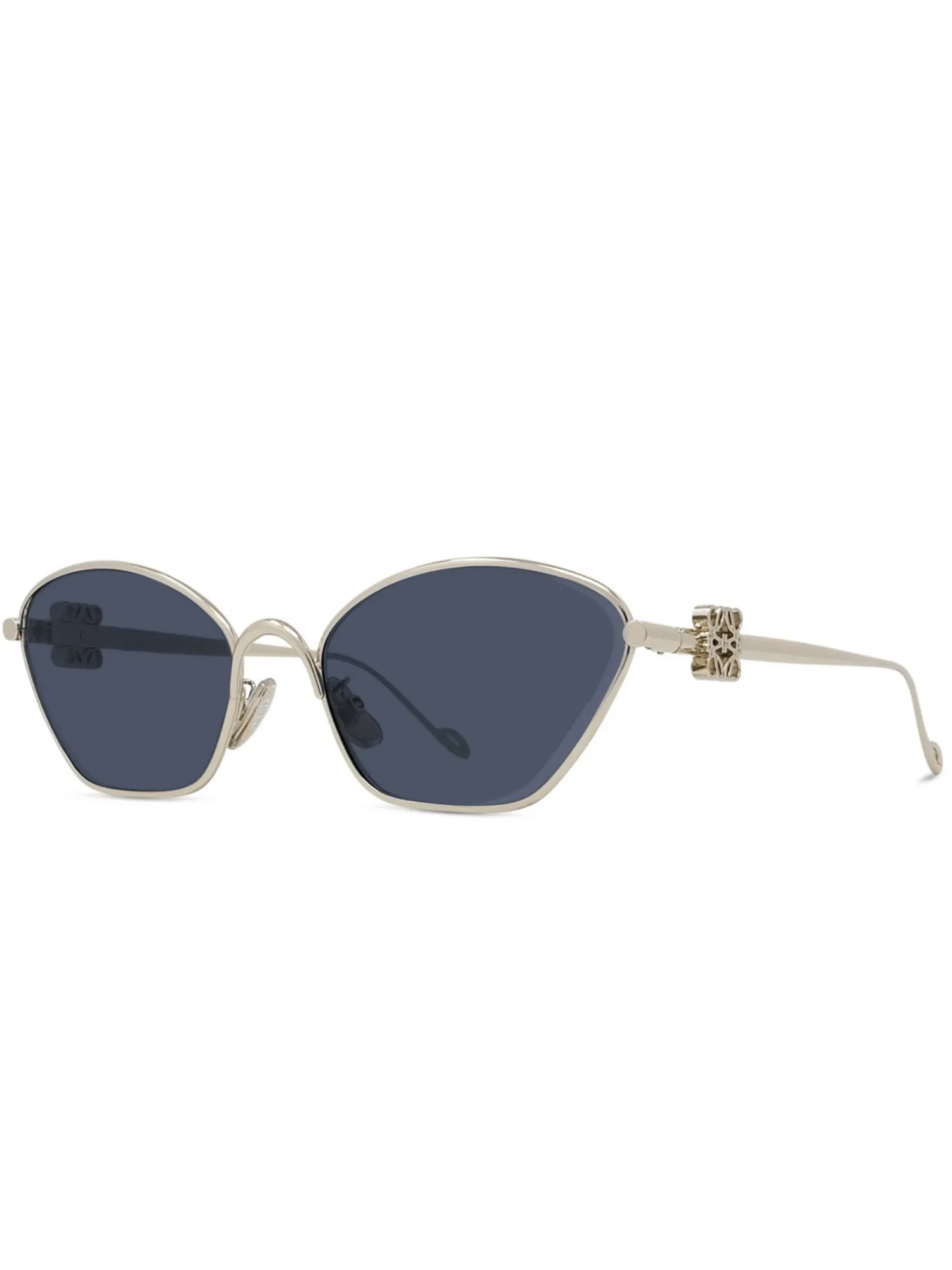 Loewe LW40115U 5732V Metal Sunglasses in Gold/Blue sold by MARAIS