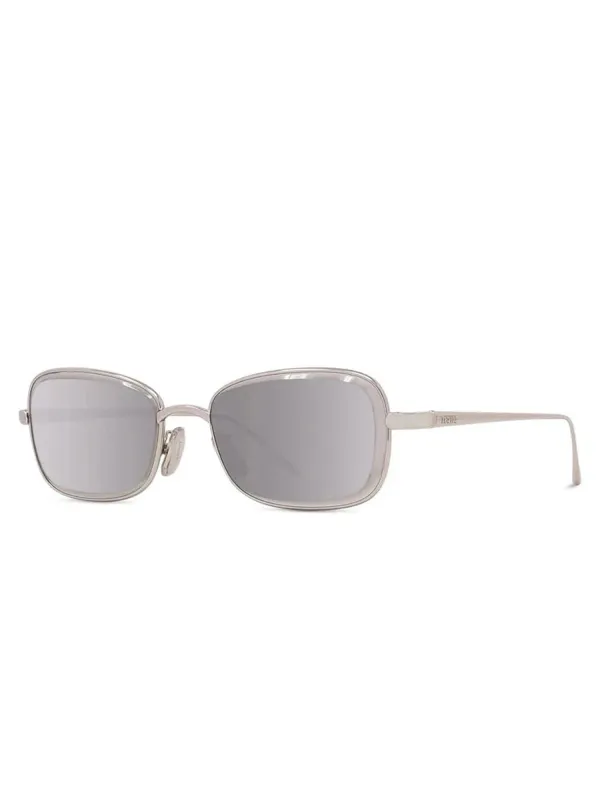 Loewe LW40159U Metal Sunglasses in SIlver sold by MARAIS