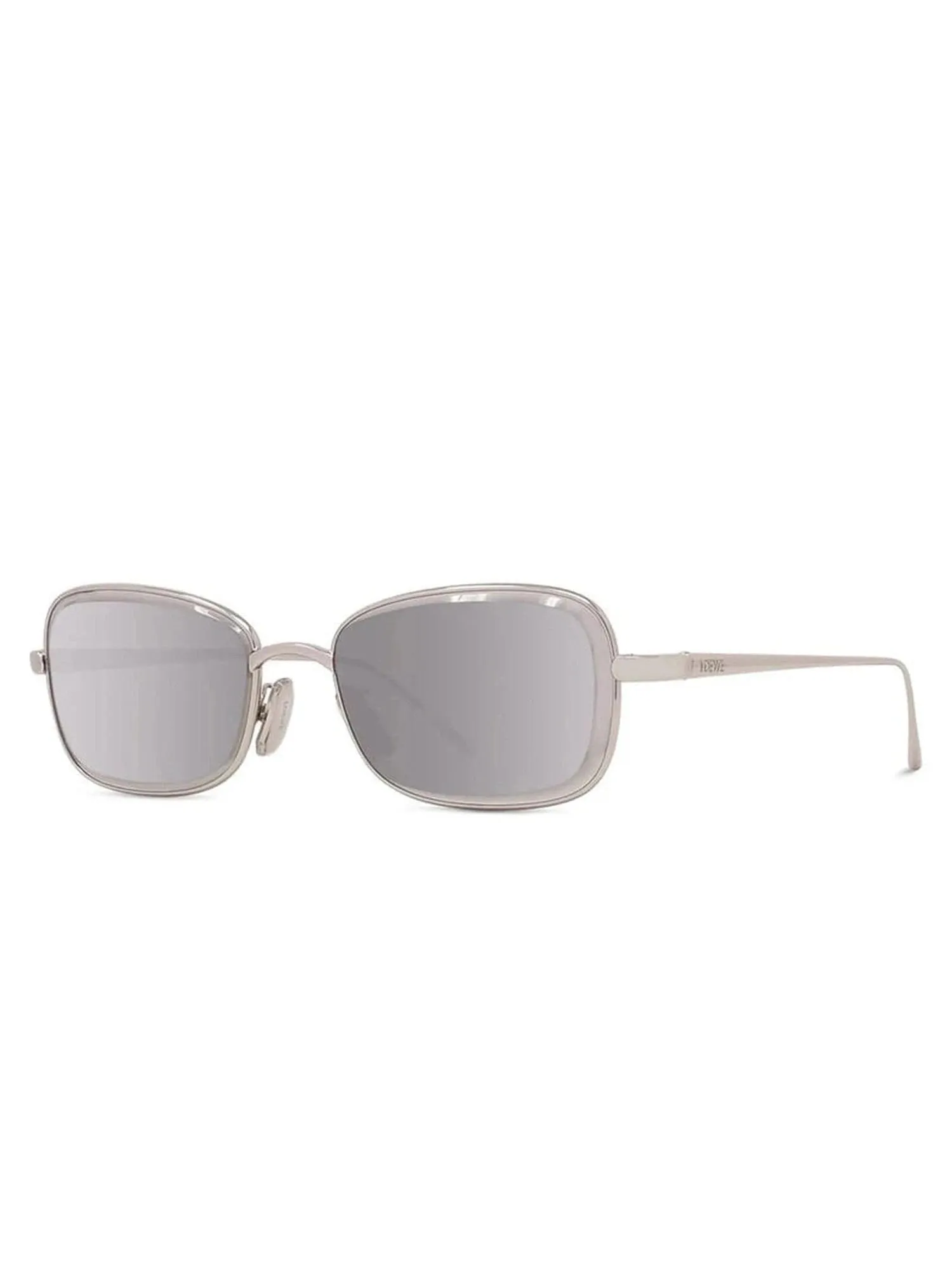 Loewe LW40159U Metal Sunglasses in SIlver sold by MARAIS