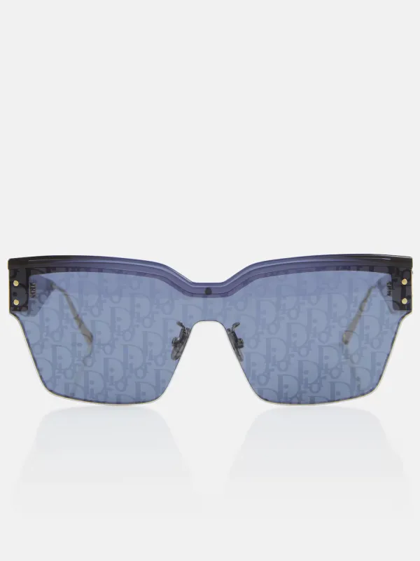 DiorClub M4U 30B800 Oblique Mask Sunglasses in Blue sold by MARAIS