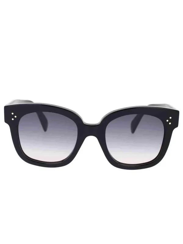 Celine CL4002UN 5401B Round Sunglasses in Shiny Black sold by MARAIS