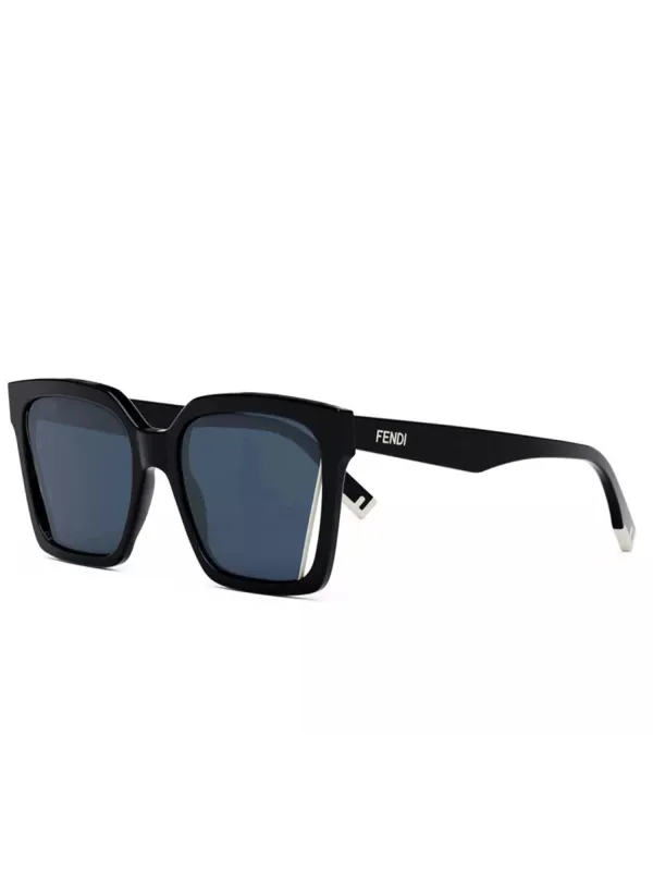 Fendi FE40085I 5501V Geometric Sunglasses in Blue/Black sold by MARAIS