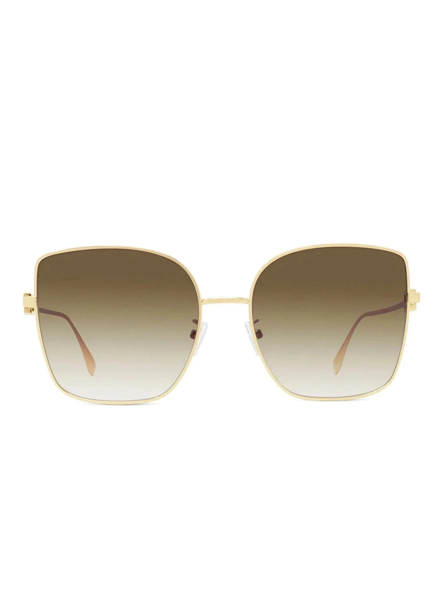 Fendi FE40013U 5930F Rectangle Sunglasses in Gold sold by MARAIS