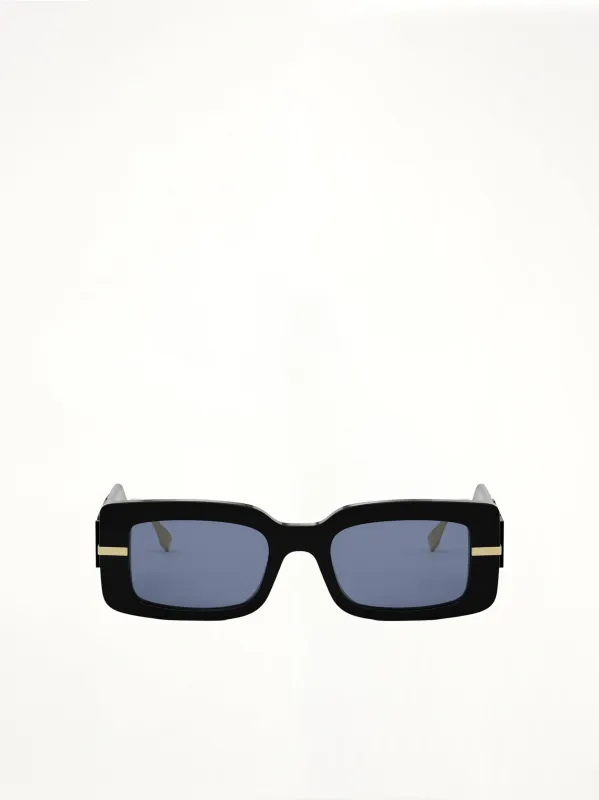 Fendi FE40133I 5101V Acetate Sunglasses in Black/Gold sold by MARAIS