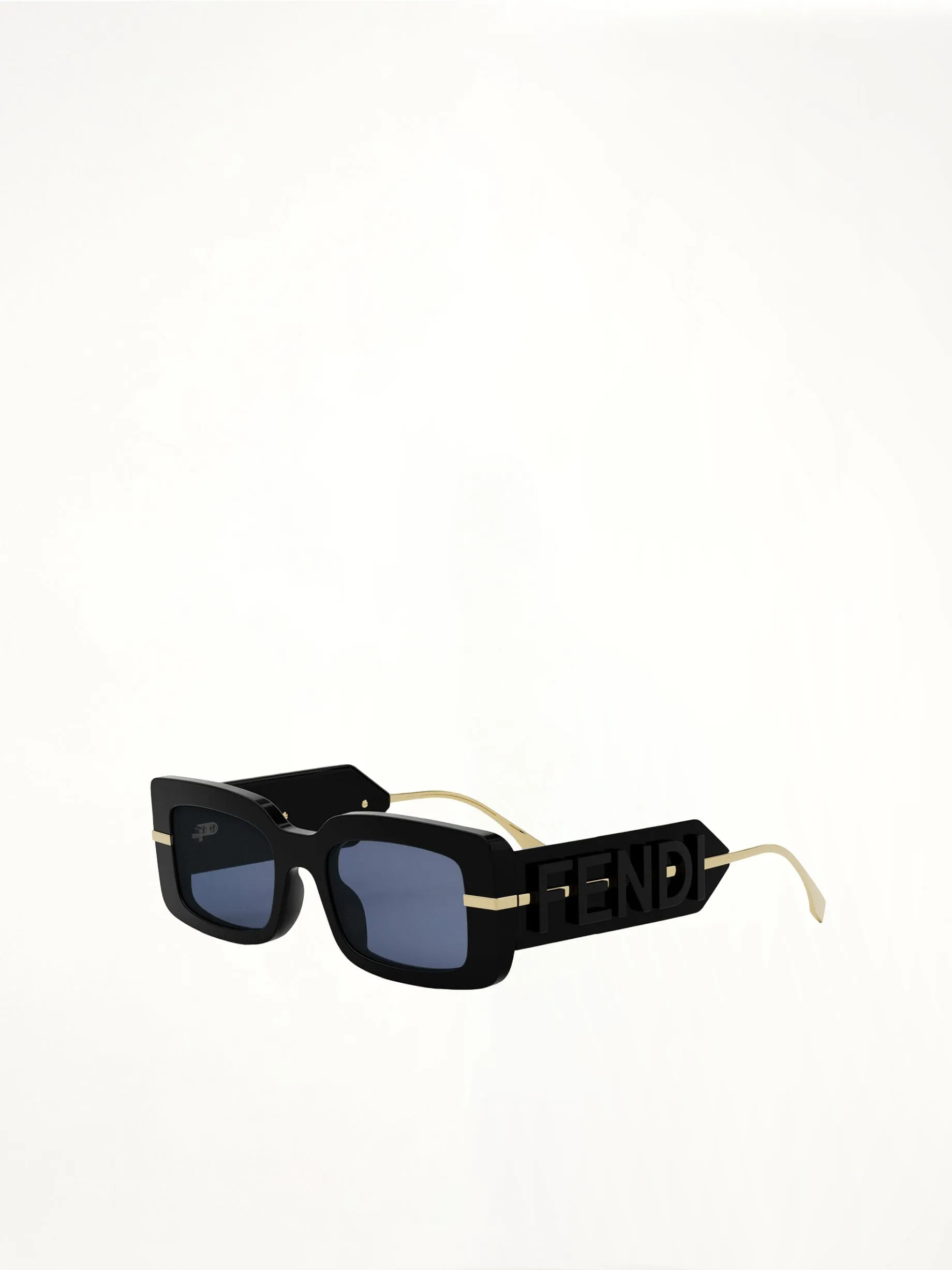 Fendi FE40133I 5101V Acetate Sunglasses in Black/Gold sold by MARAIS product image thumbnail 2