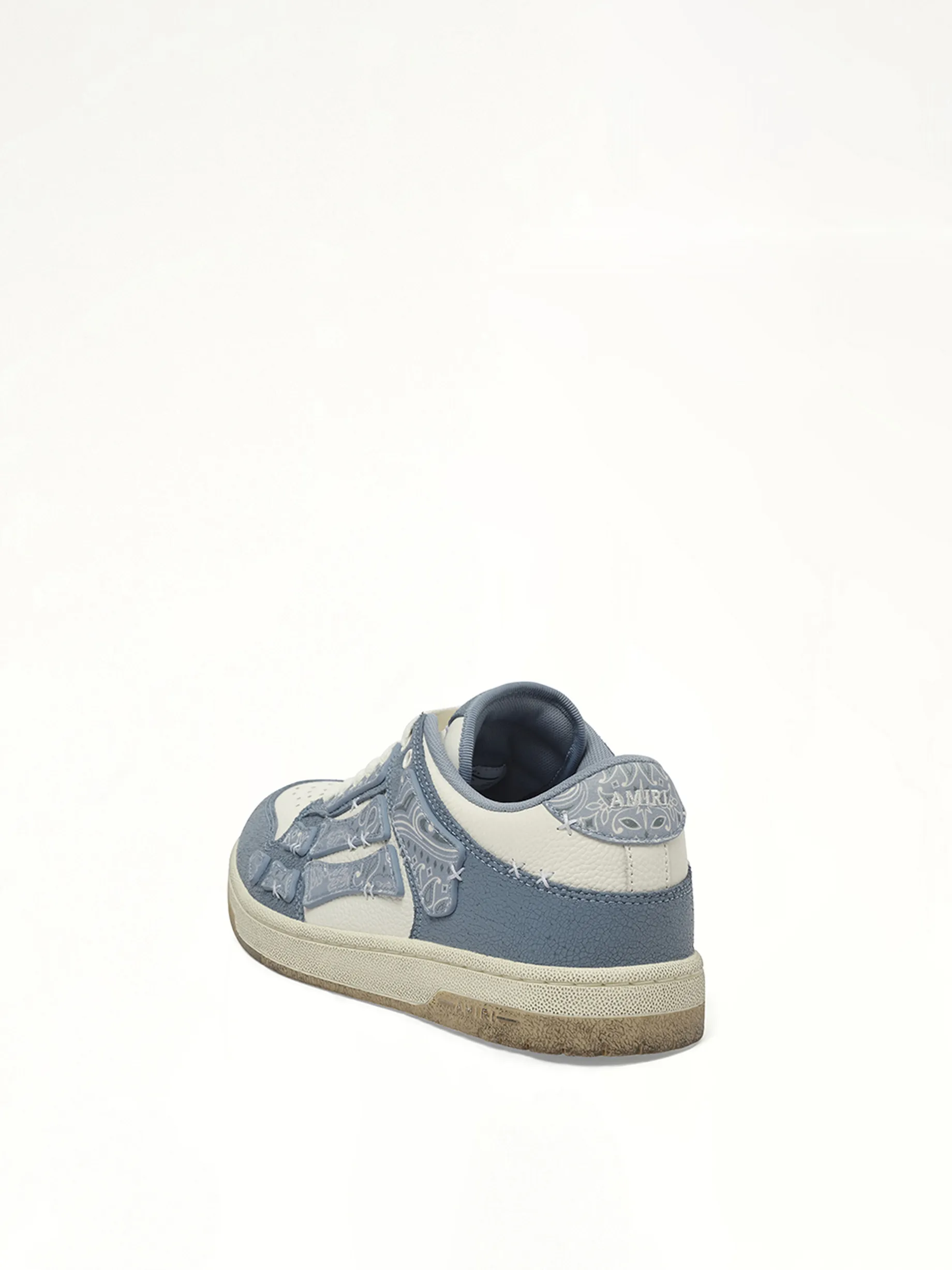 Bandana Skeleton Top Low Sneaker in Ashley Blue sold by MARAIS product image thumbnail 4