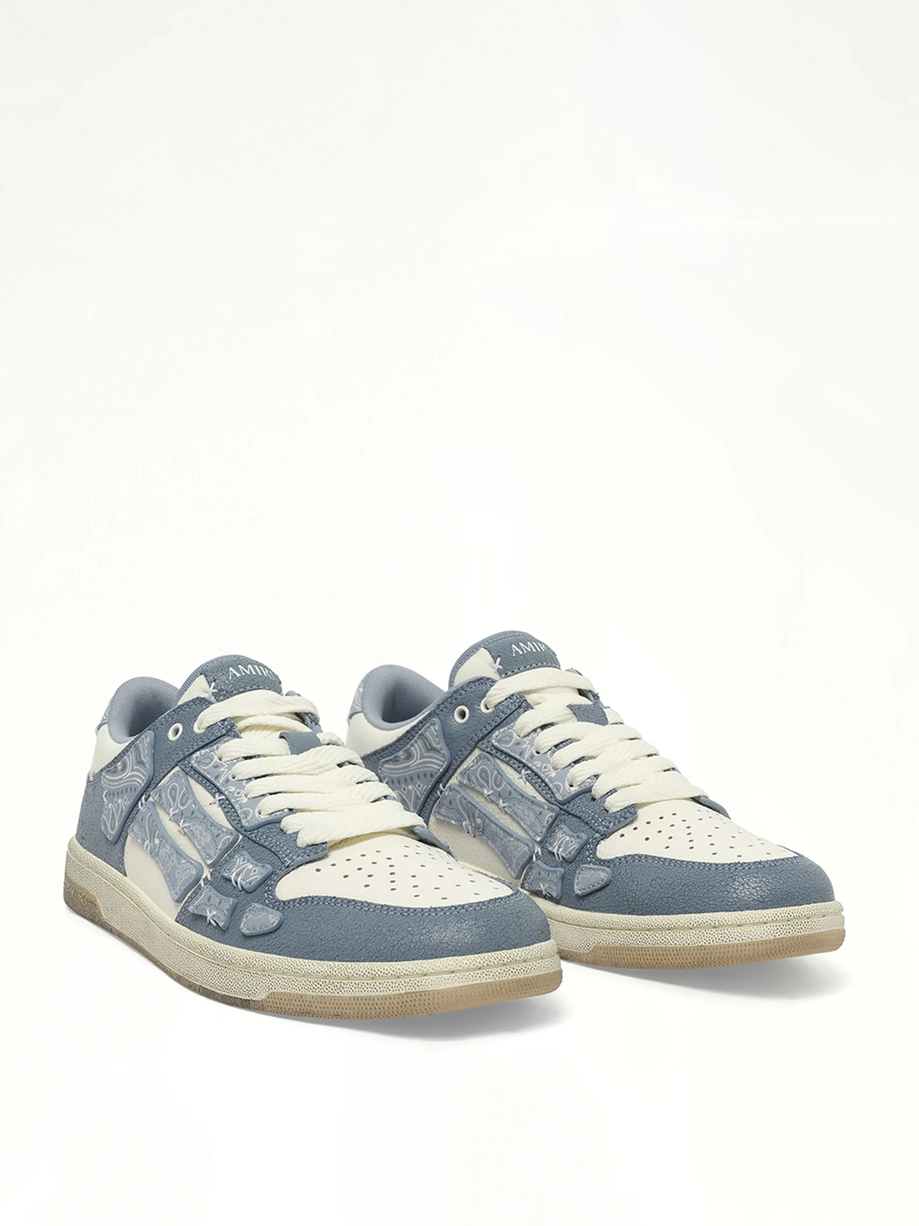 Bandana Skeleton Top Low Sneaker in Ashley Blue sold by MARAIS product image thumbnail 2