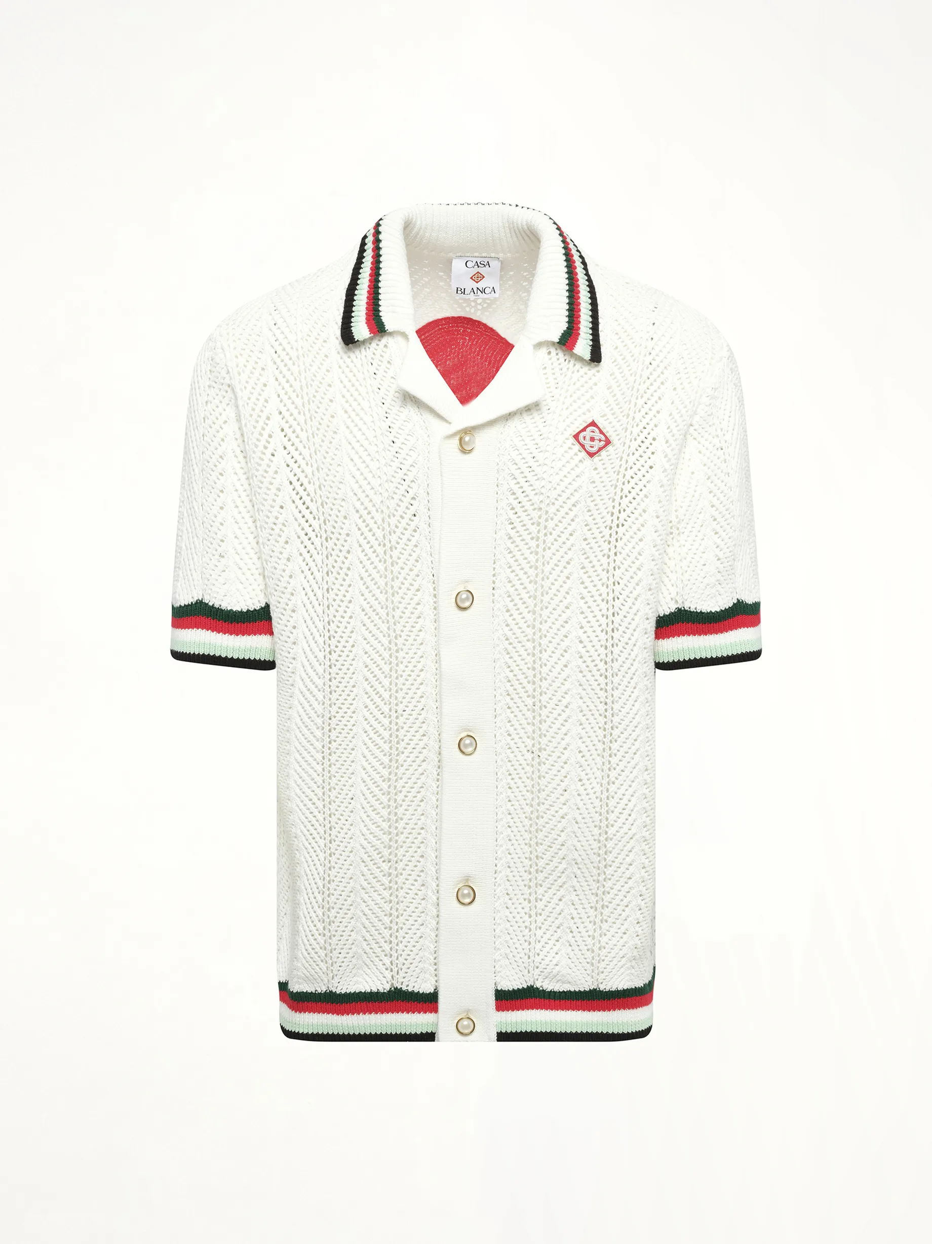 Sporty Crochet Shirt in Multicolour sold by MARAIS product image thumbnail 2