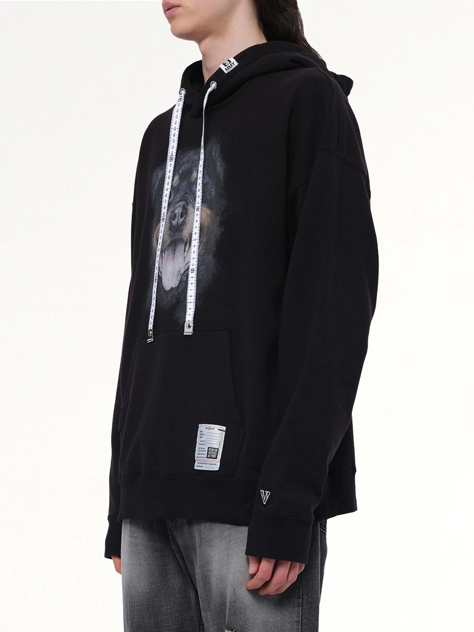 Dog Printed Hoodie in Black sold by MARAIS product image thumbnail 3