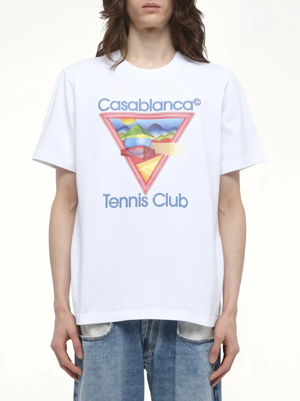 Tennis Club Icon T-Shirt in White sold by MARAIS