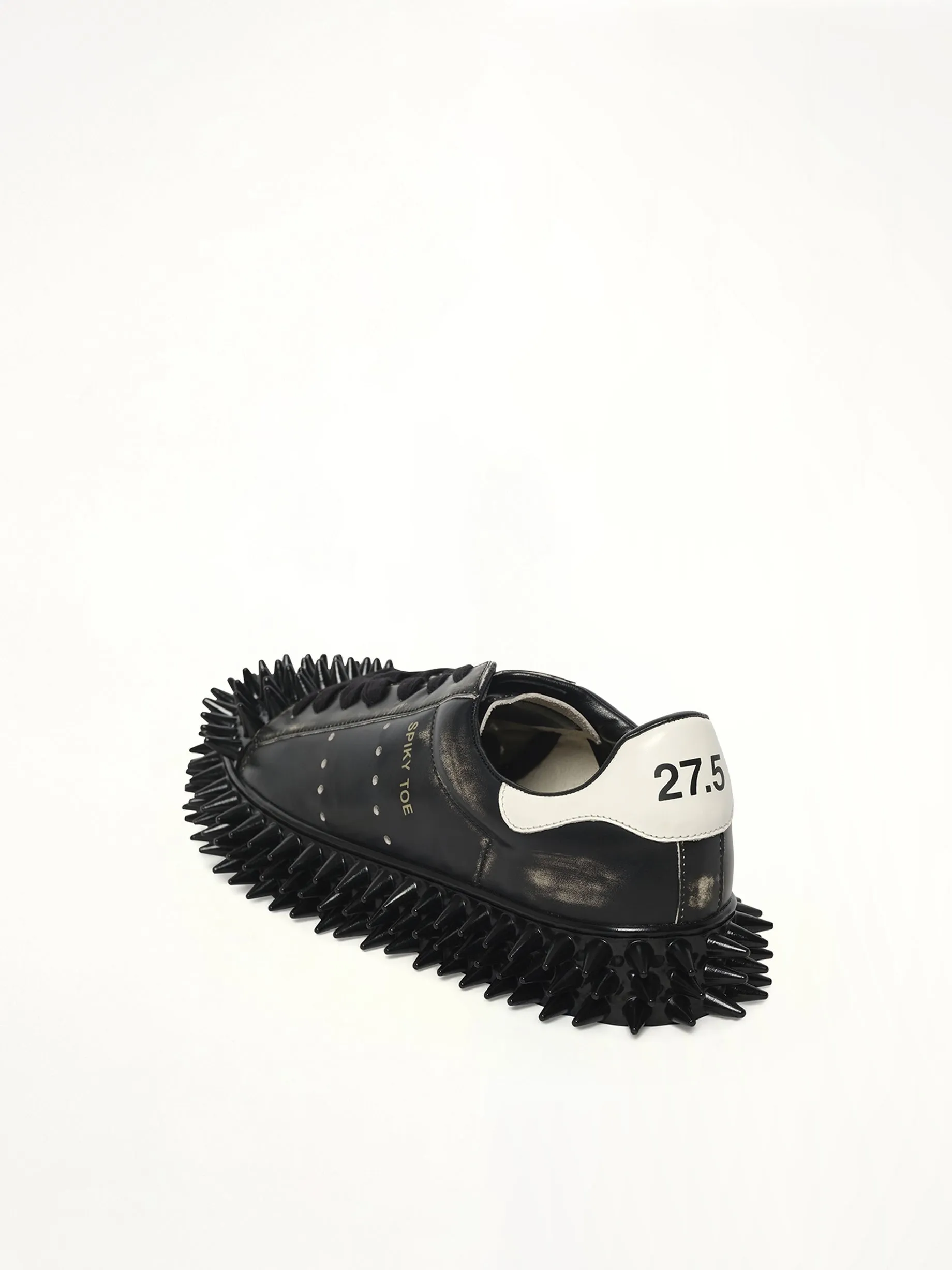Spiky Leather Sneaker in Black sold by MARAIS product image thumbnail 3