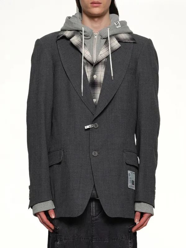 Triple Layered Blazer in Gray sold by MARAIS