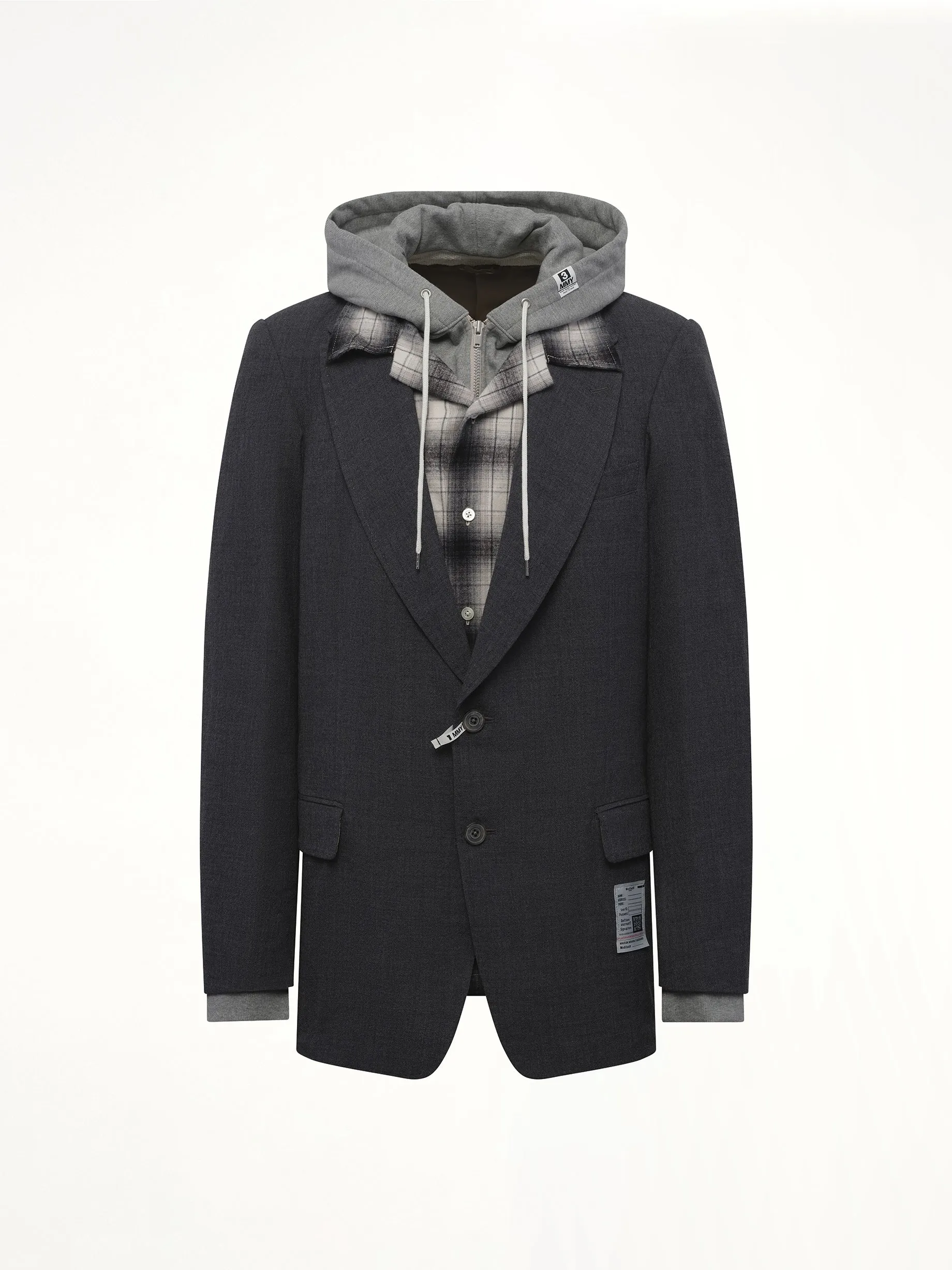 Triple Layered Blazer in Gray sold by MARAIS product image thumbnail 2