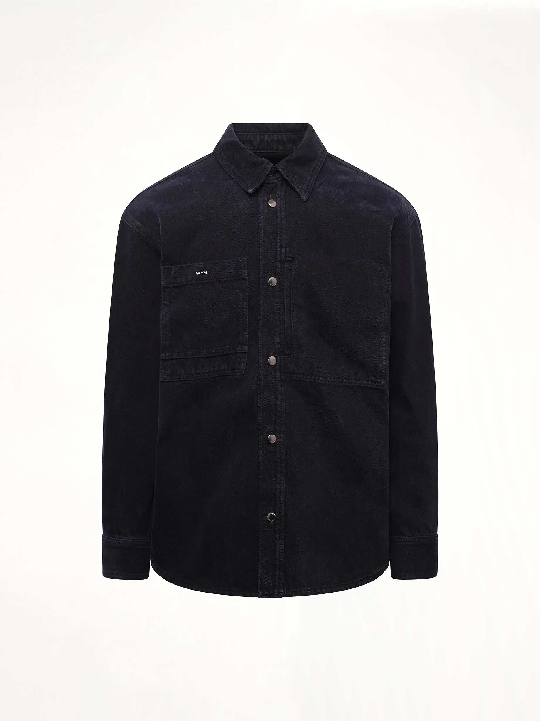 Logo Denim Shirt in Navy sold by MARAIS product image thumbnail 2