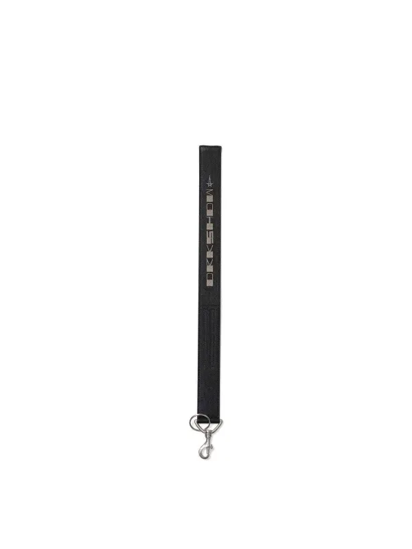 DRKSHDW Denim Keychain in Black Wax/Pearl made by Rick Owens