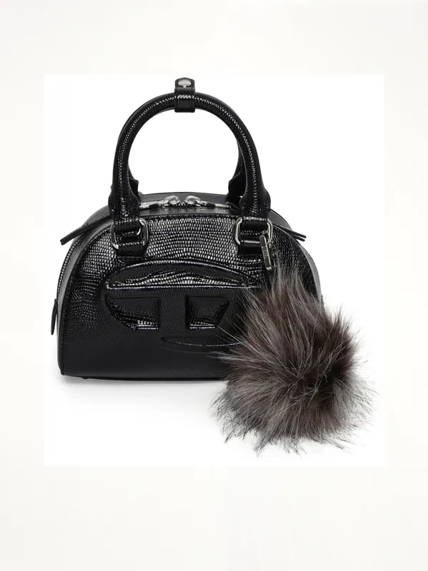 1DR Dome Crossbody Leather Bag in Black sold by MARAIS