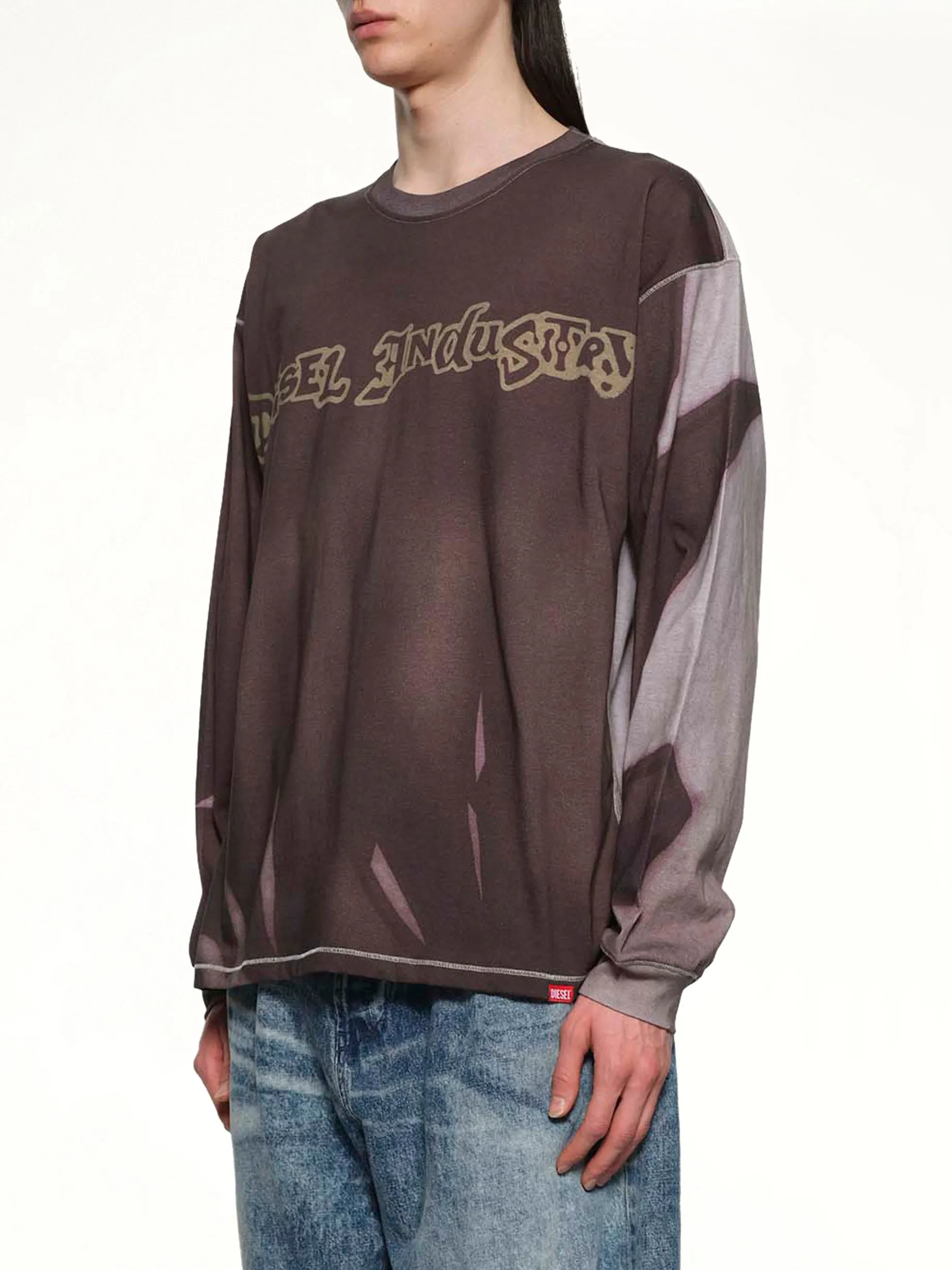 T-BOXT-LS-SHOW Sweatshirt in Grey/Multicolour sold by MARAIS product image thumbnail 3