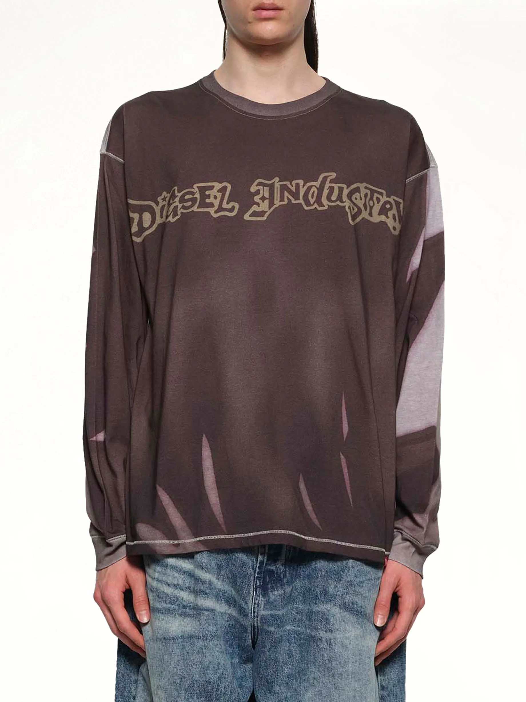 T-BOXT-LS-SHOW Sweatshirt in Grey/Multicolour sold by MARAIS